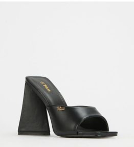 Exalt Block Heel Mule Black