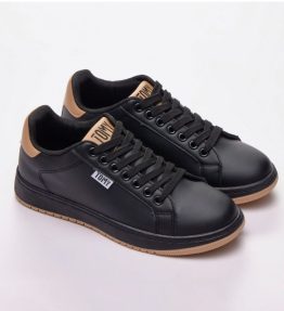 Lucia lace up sneaker Black